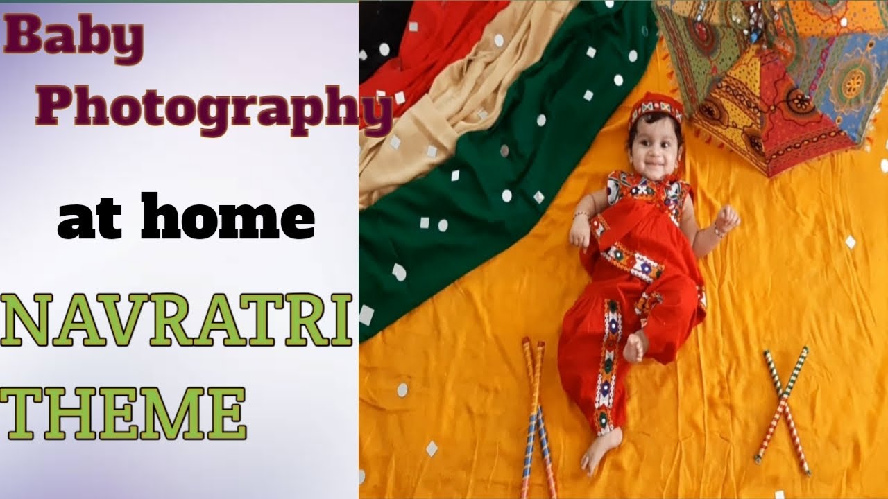 baby photography ideas | baby photography at home | baby photoshoot navratri theme | vedansh