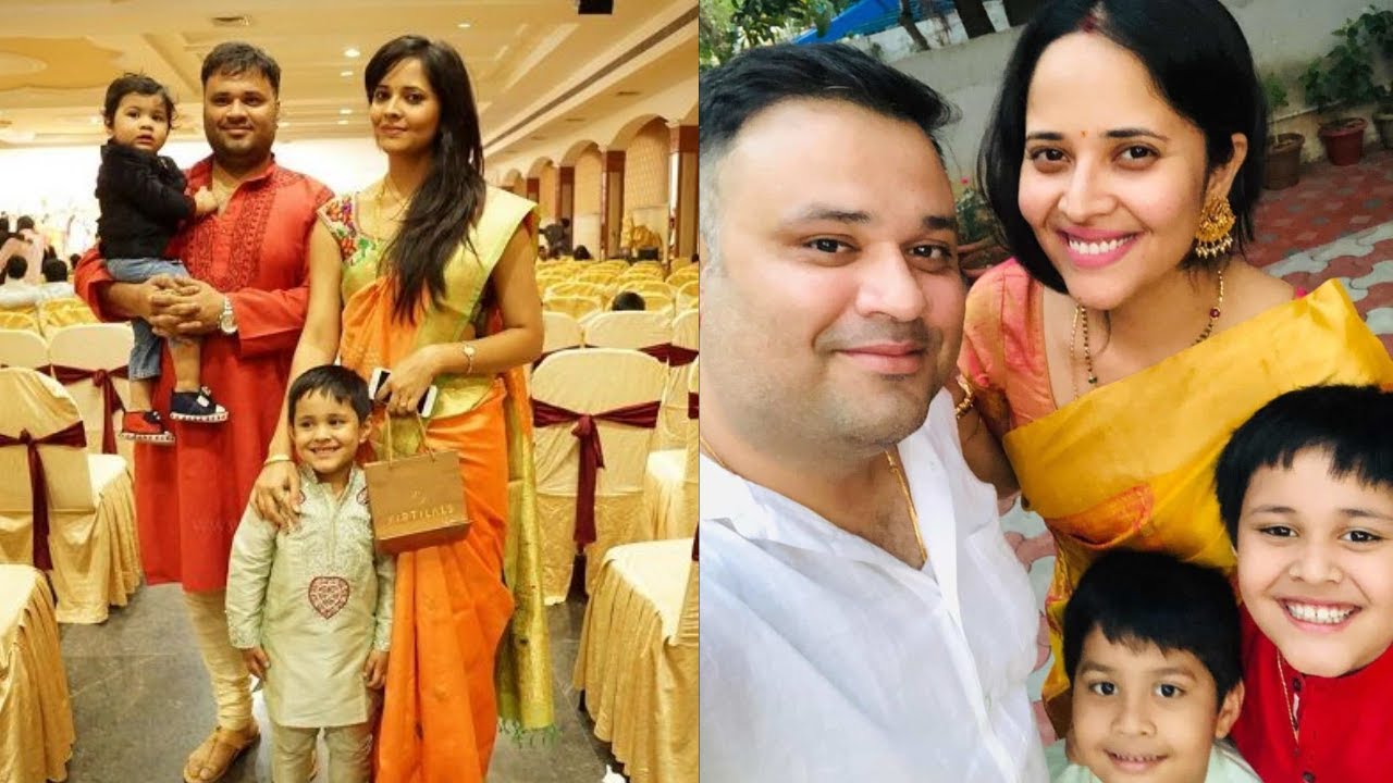 Anchor Anasuya Family Photos | With Husband, Children, Mother, Father | Trendy Talky Talks