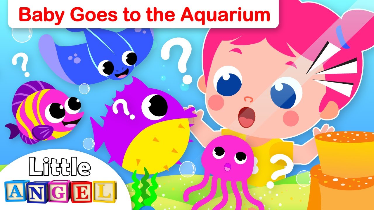 Baby Visits the Aquarium | Kids Songs & Nursery Rhymes by Little Angel
