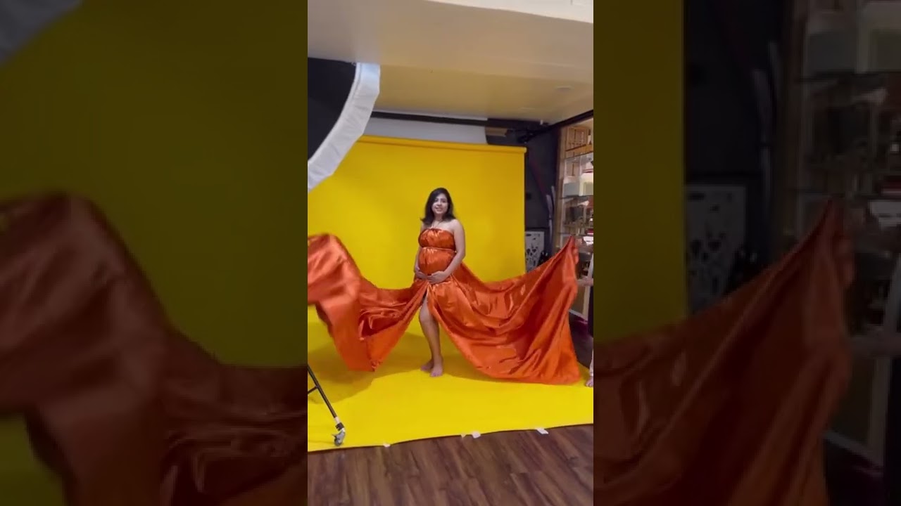 Fabric Tossing in Maternity Photography – BTS by Priyadarshani Bhor #maternityphotography