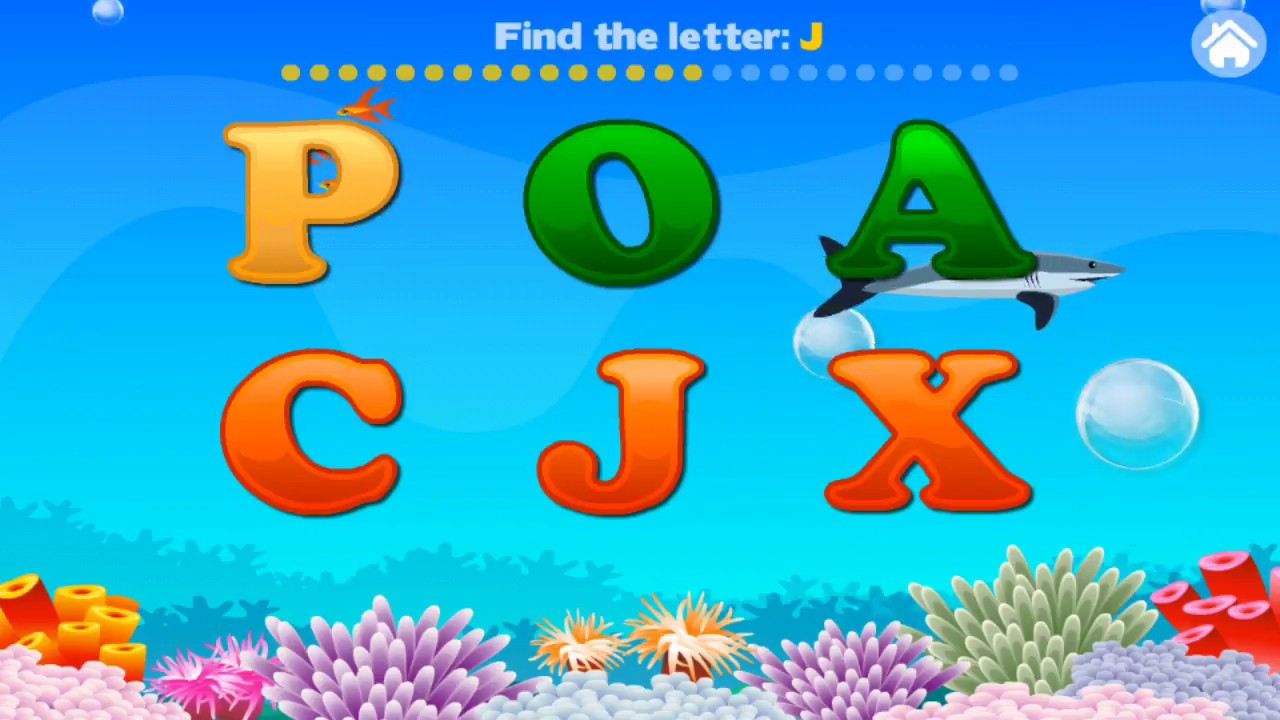 Letter Quiz : Alphabet Aquarium Educational game for kids – part 2