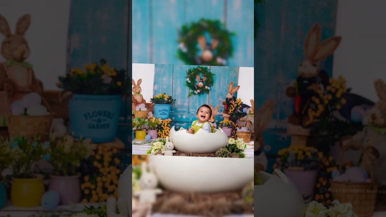 Madras Prop Store Shorts | Baby Photography Styling Tutorial #76 |#sitterphotography | #easter #egg
