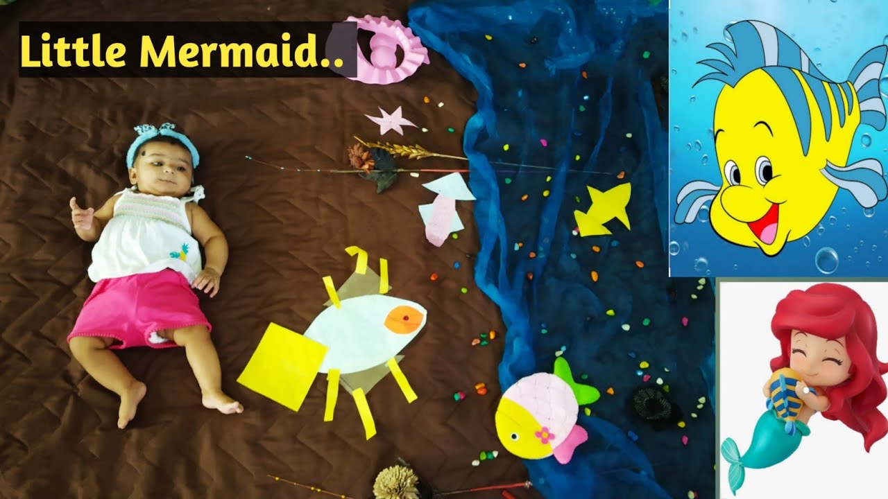 Mermaid photo shoot baby | Little mermaid | Jalpari | Fish | Aquarium