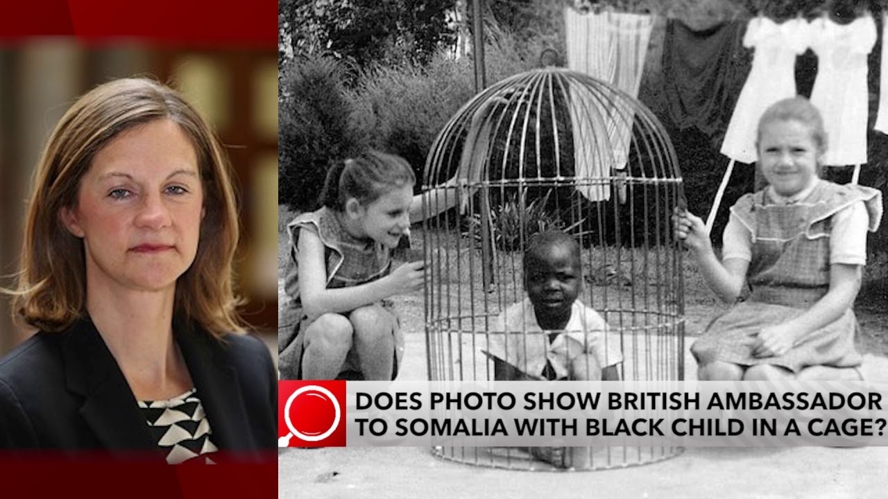 Photo With Black Child In A Cage: Is It Really British Ambassador To Somalia? | The Proof