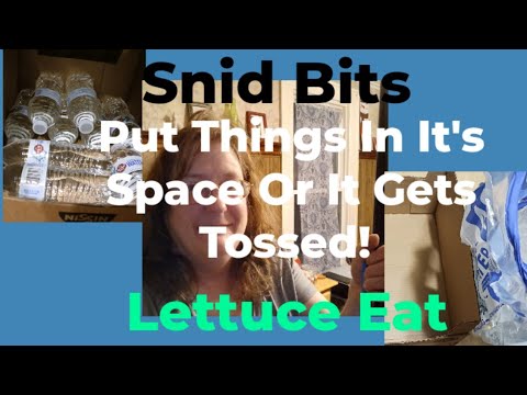 Snid Bits Putting Things In It's Place #cleaning #pickup #family #lettuceeat