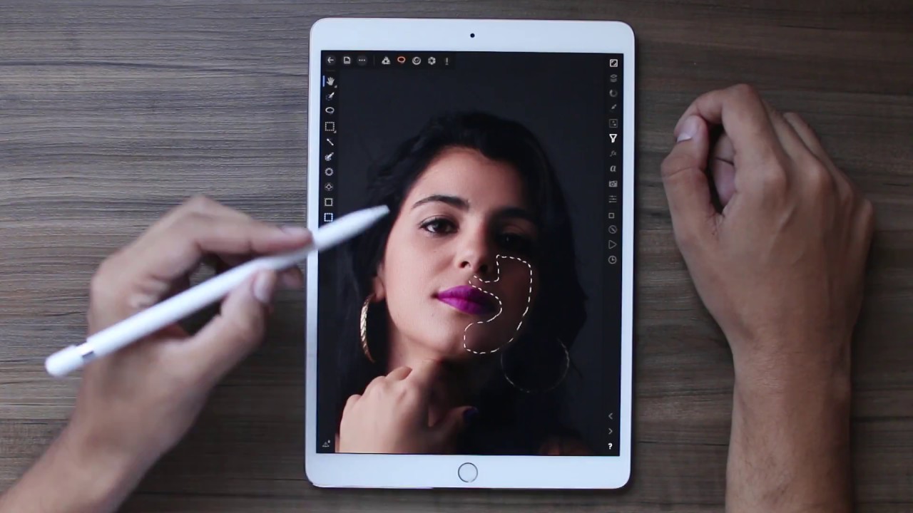 Studio Portrait – iPad Pro Retouch (Affinity Photo)