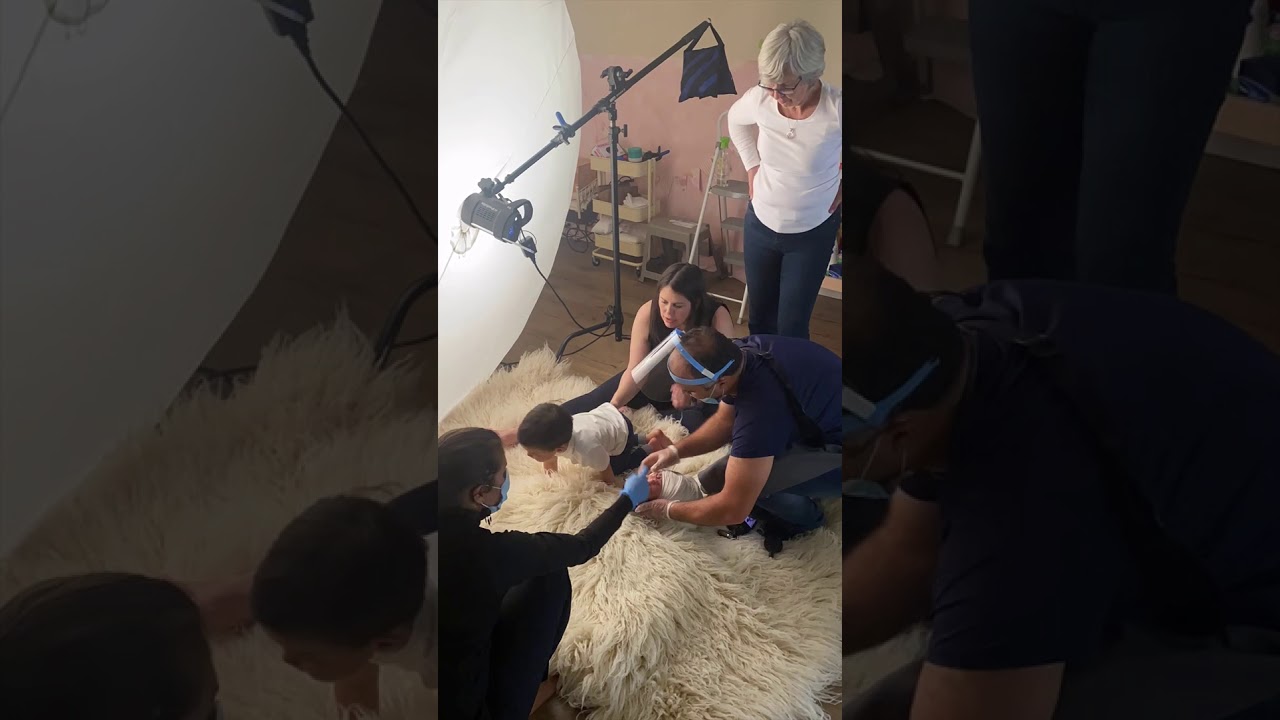 newborn photography backstage plm light