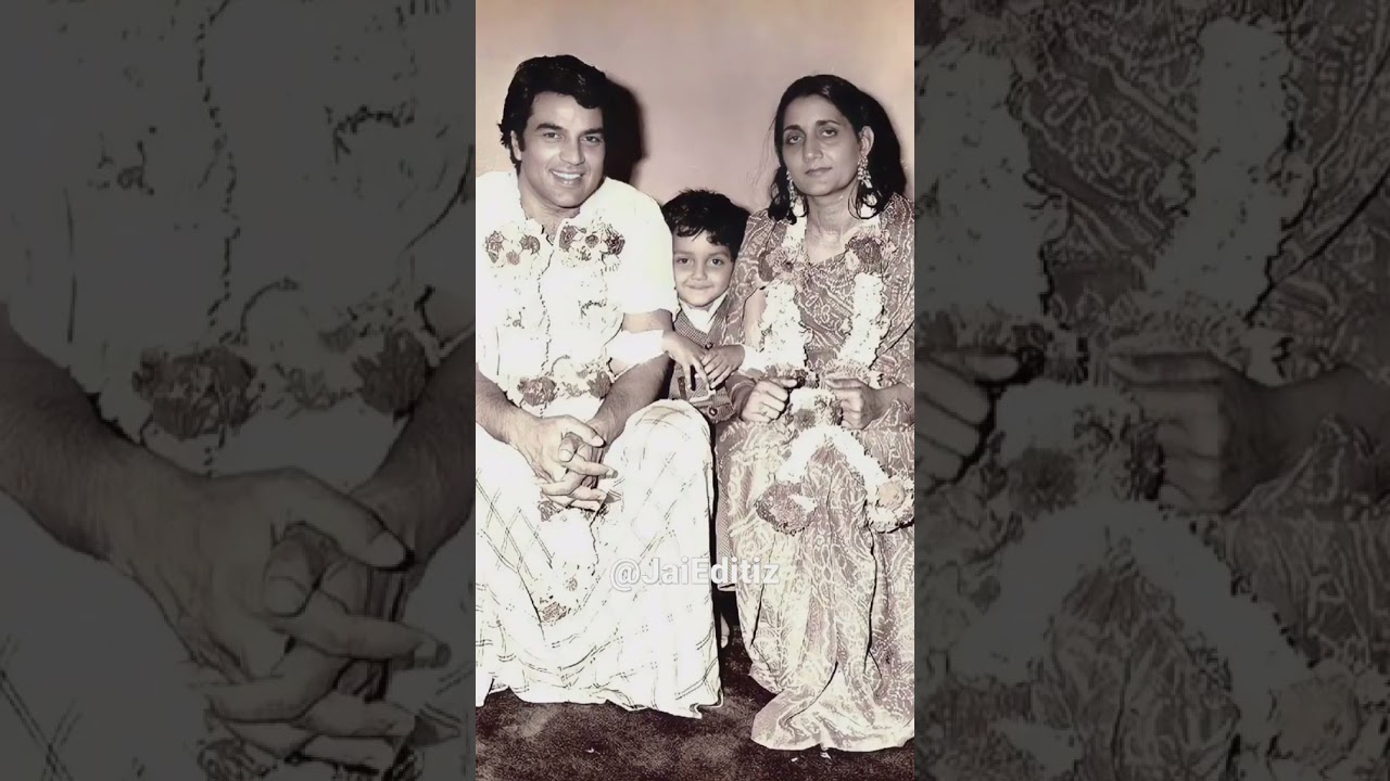 Dharmendra Family Pics ❤️ with wife Prakash Kaur and son Sunny and Bobby Deol #dharmendra #shorts