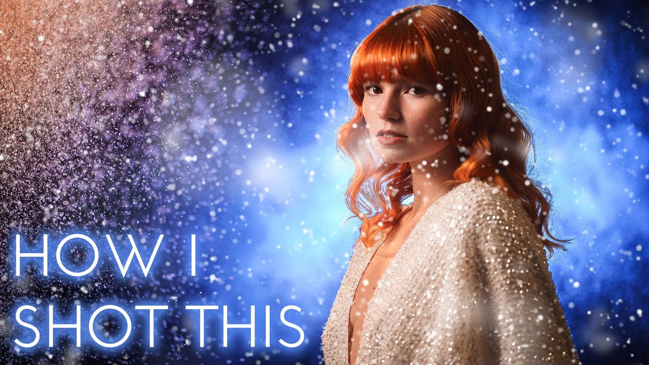HOW I SHOT THIS | Off camera flash portrait shoot with FAKE SNOW