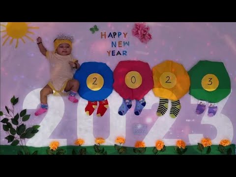 Happy New year theme Baby Photoshoot  Prashvi's New photoshoot New year Photoshoot WhatsApp Status