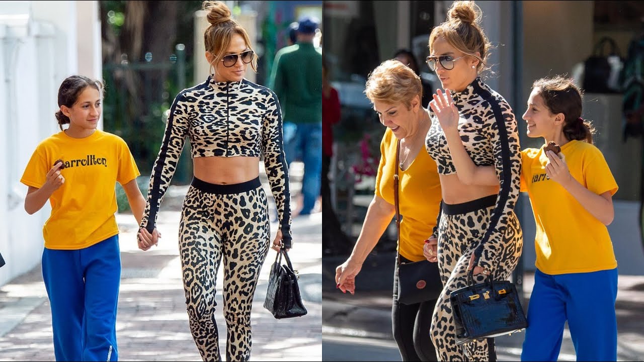 Jennifer Lopez With Her Child Cypher & Her Mom Lupe Out For Lunch