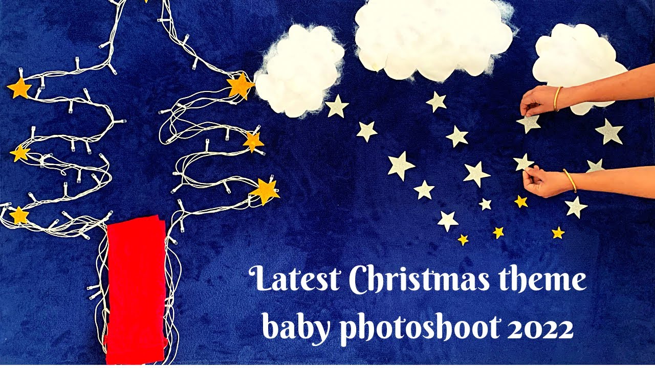 Latest Christmas theme Baby Photoshoot idea |Baby photoshoot DIY |Christmas theme photoshoot 2022