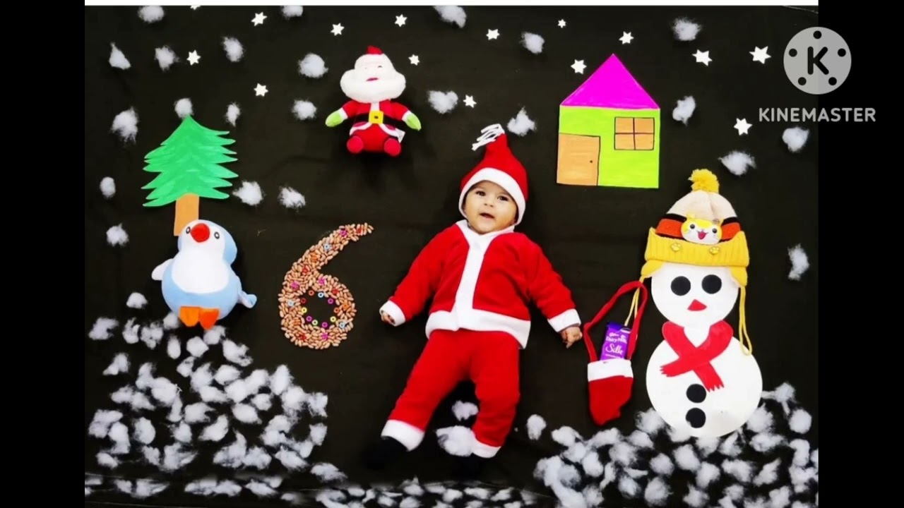 Latest Christmas theme baby photography ideas| Baby christmas theme| December 25 theme| Xmas theme