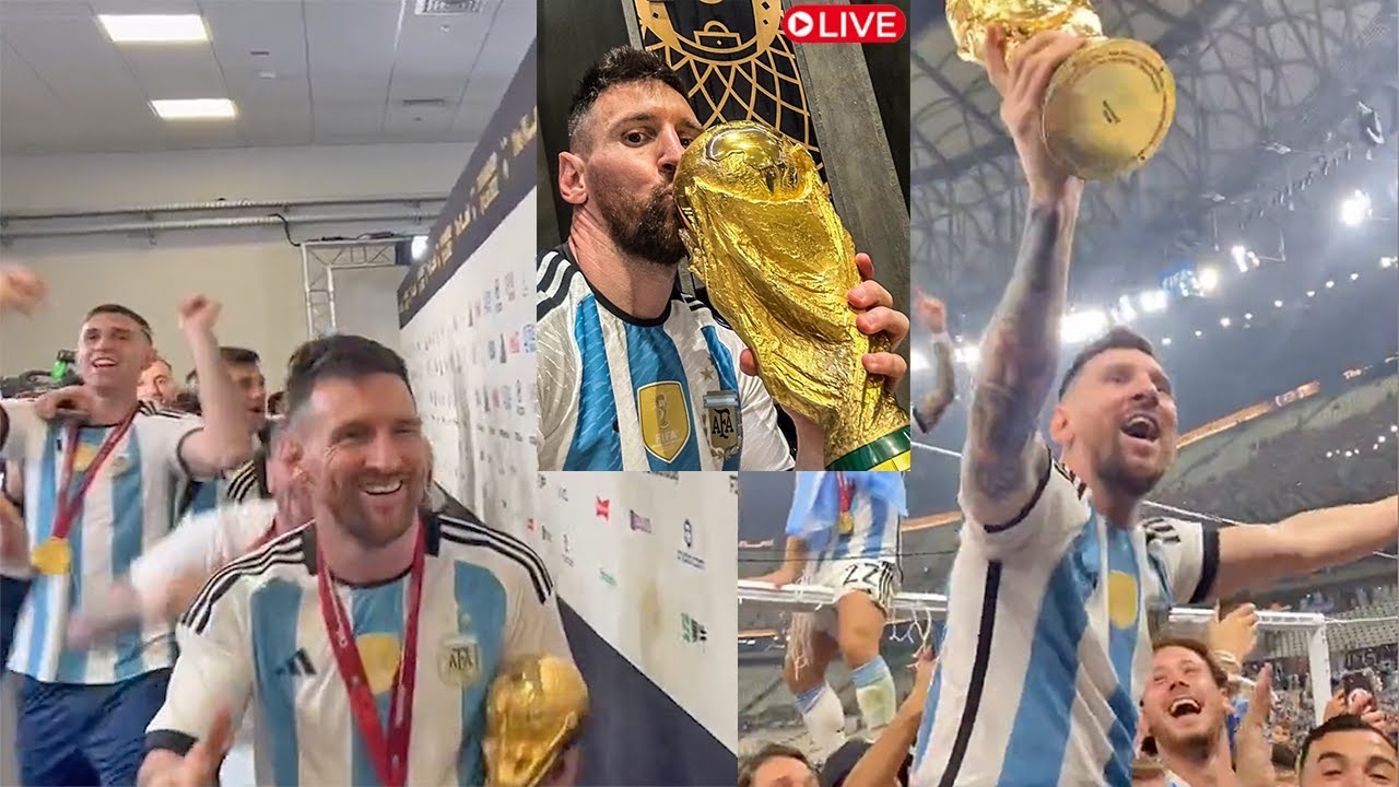 Lionel Messi's Locker Room Celebration 🍾🥂 World Cup 2022