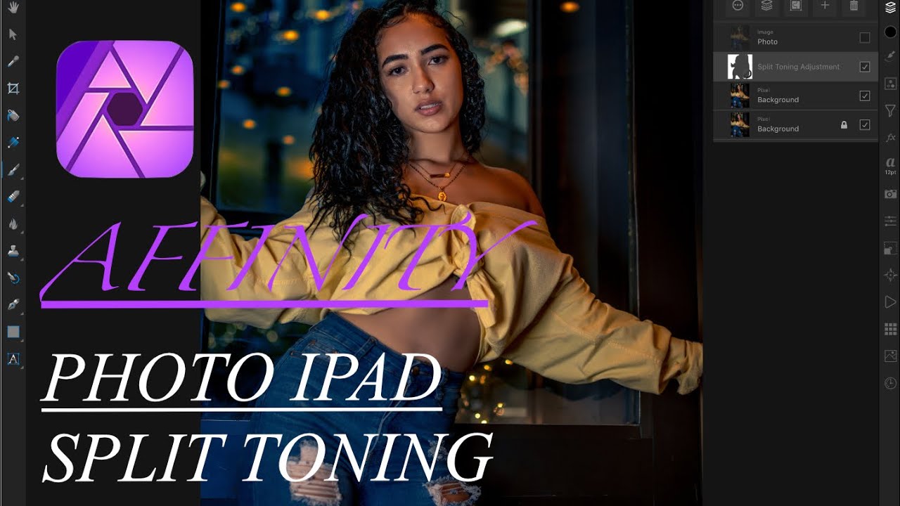 PROFESSIONAL PORTRAIT EDITING | SPLIT TONING TUTORIAL | AFFINITY PHOTO IPAD