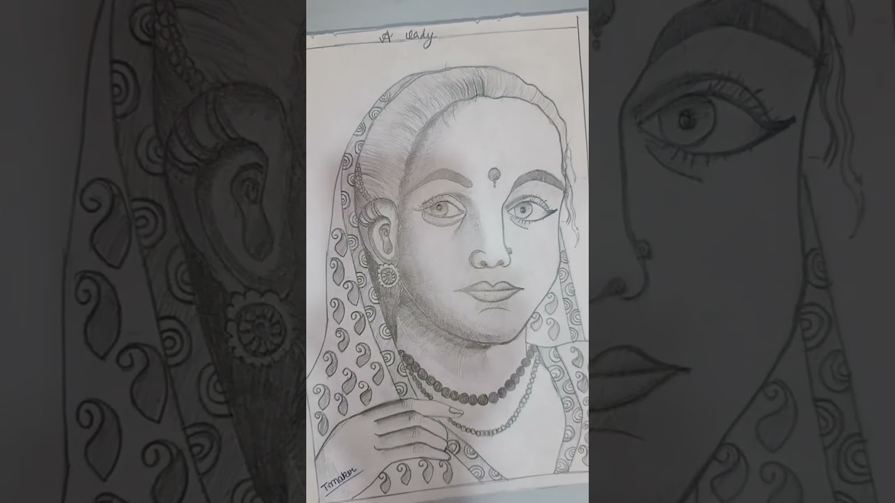 Portrait 🤩🎨 #shorts #trending #youtubeshorts #painting #viral #viralshorts #trend #art #pencilsketch