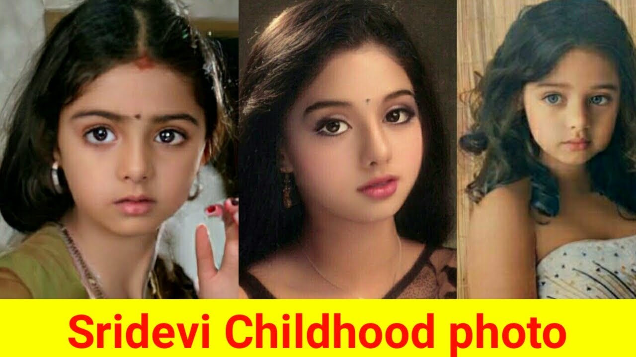 Sridevi Childhood photo editing/Sridevi cute photos/Sridevi/baby photo/#sridevi#sridevi_photos