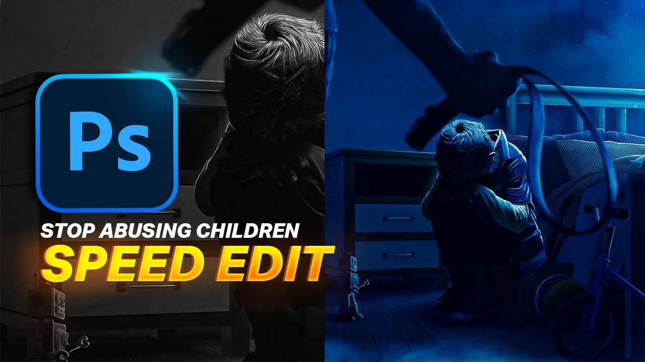 Stop Abusing Children: Photo Manipulation Photoshop Speed Tutorial
