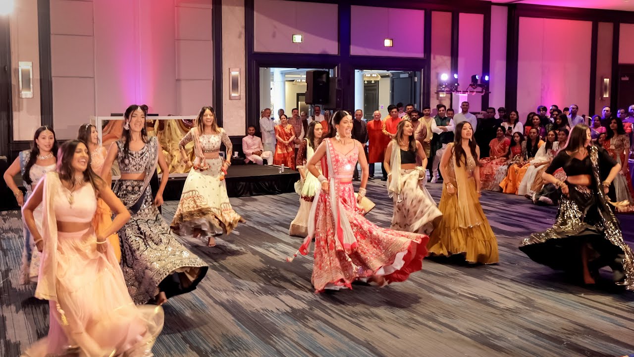 Stunning Sangeet Performance by the Bride and Her Friends and Family – Indian Wedding 4K