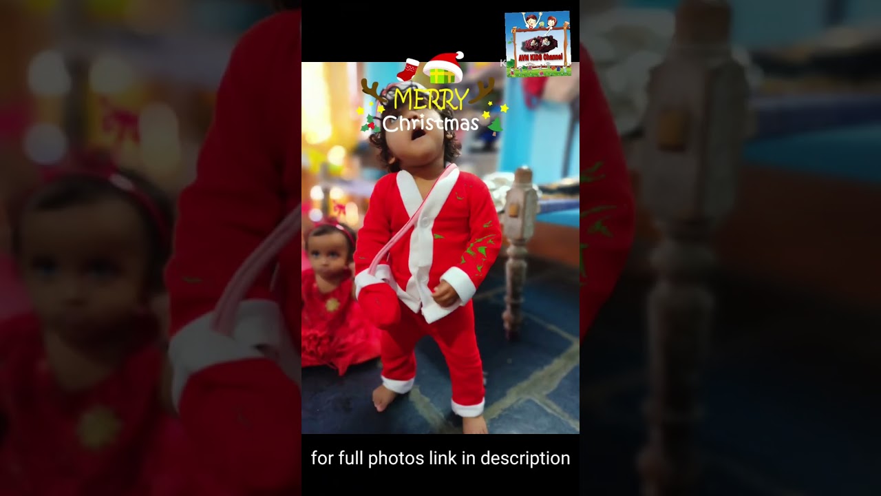 santa claus and angel cute baby photos||shorts video||twin sisters||