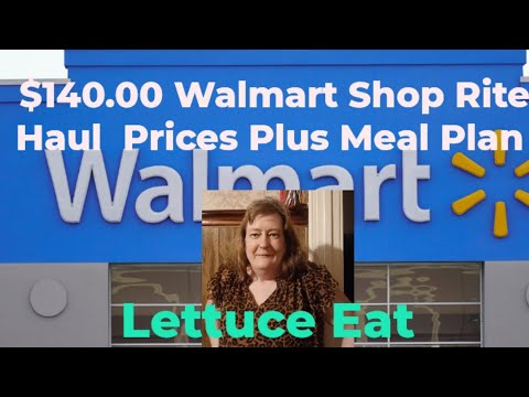 $140 Walmart After Christmas Haul Prices Plus Meal Plan #walmart #food #family #lettuceeat