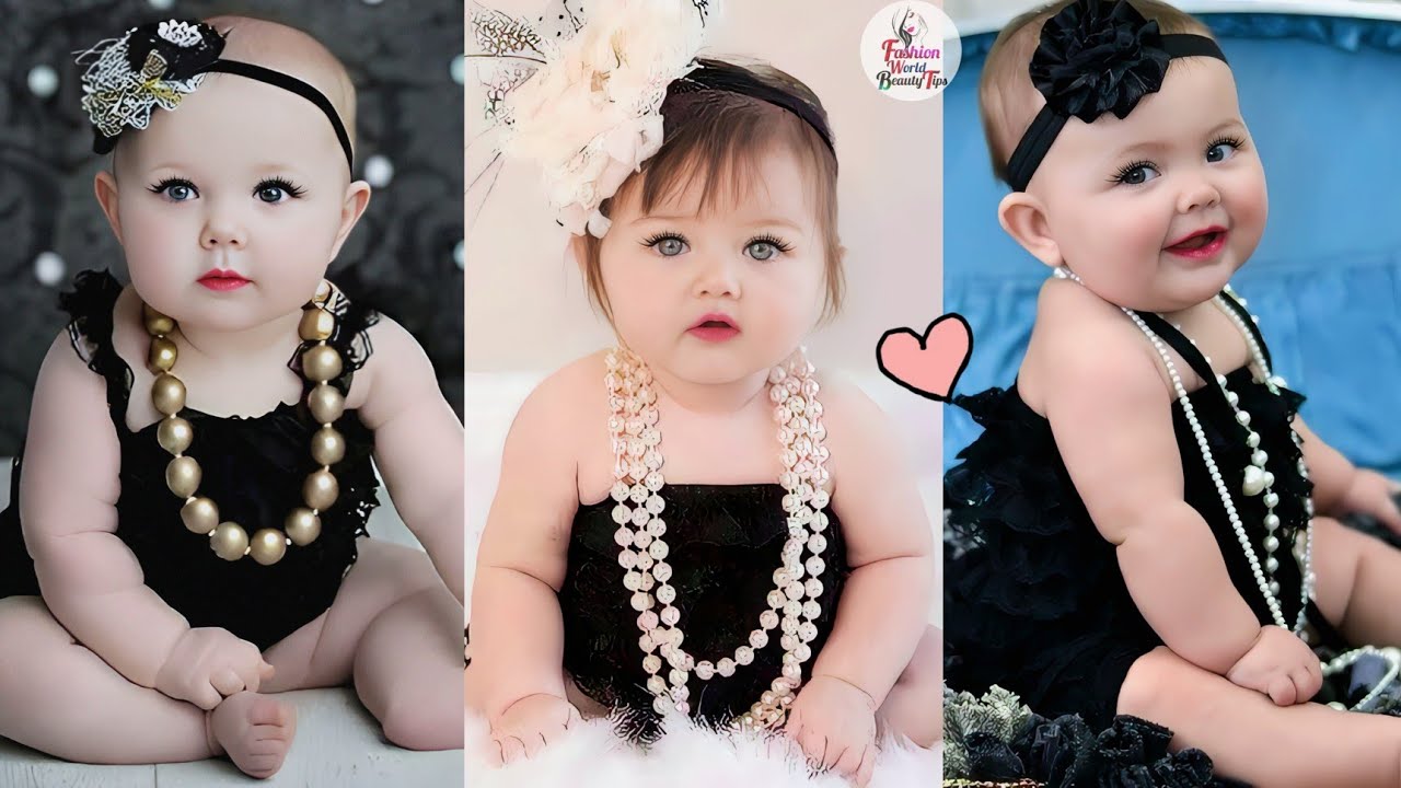 Cute Baby |Black Dress Baby Pic |Baby Photoshoot Ideas |Cute Baby Girl Pic |Cute Baby Pic/Photo|#147