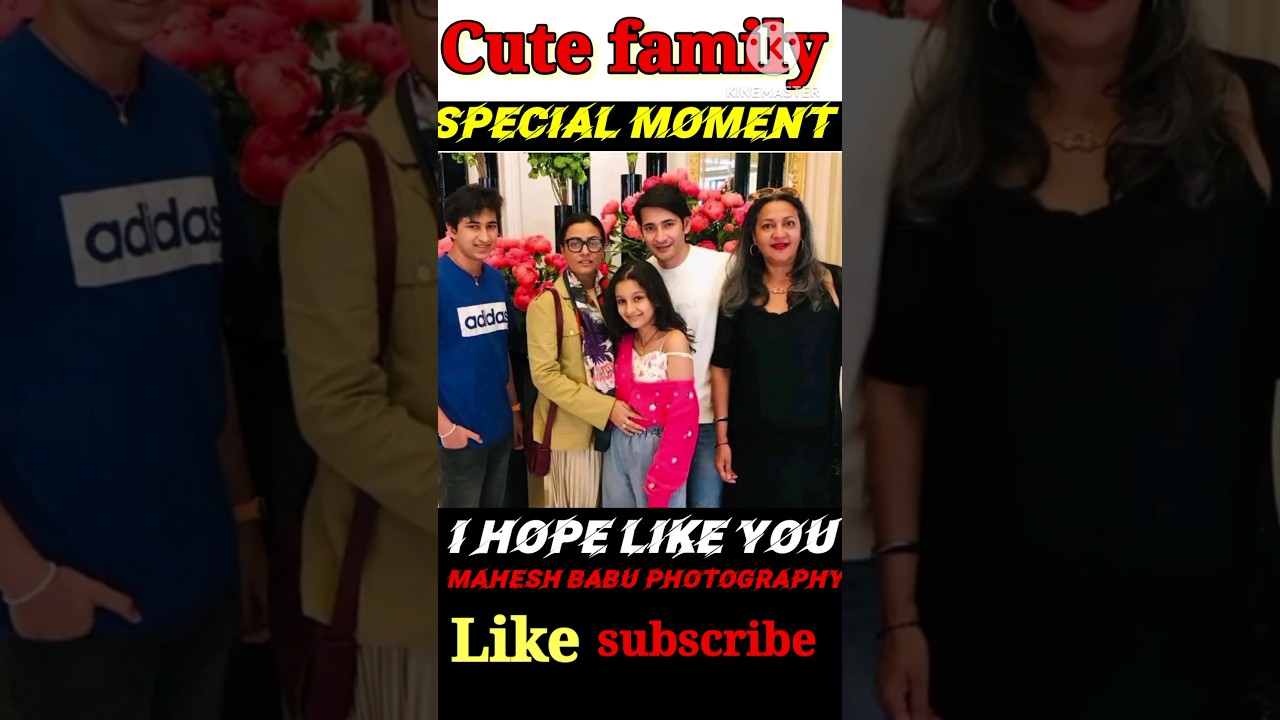 Cute family photography| Mahesh Babu with family #shorts #youtubeshorts