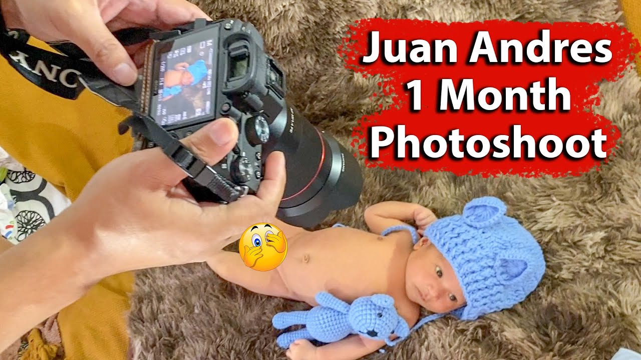 Happy 1 month old Baby Juan Andres “💯” | Welcome to Baby 💯 Photoshoot BTS | Newborn Photography