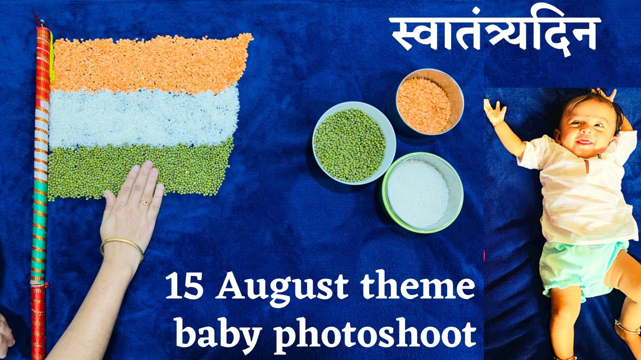Independence day theme baby photoshoot ideas|August 15 theme baby photoshoot|National day theme 2022