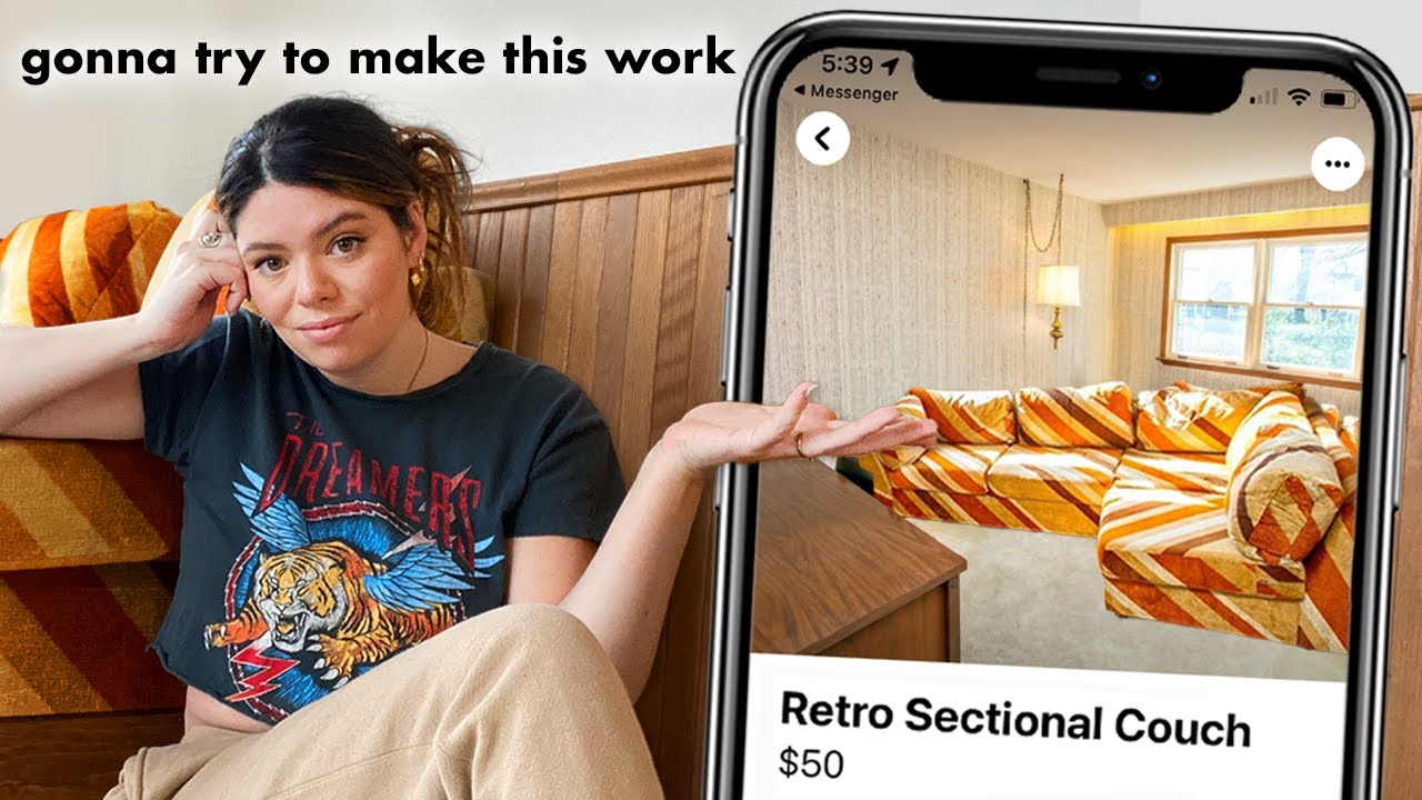 will i regret this old sofa I thrifted? | That 70's House