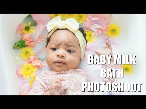 BABY MILK BATH PHOTOSHOOT