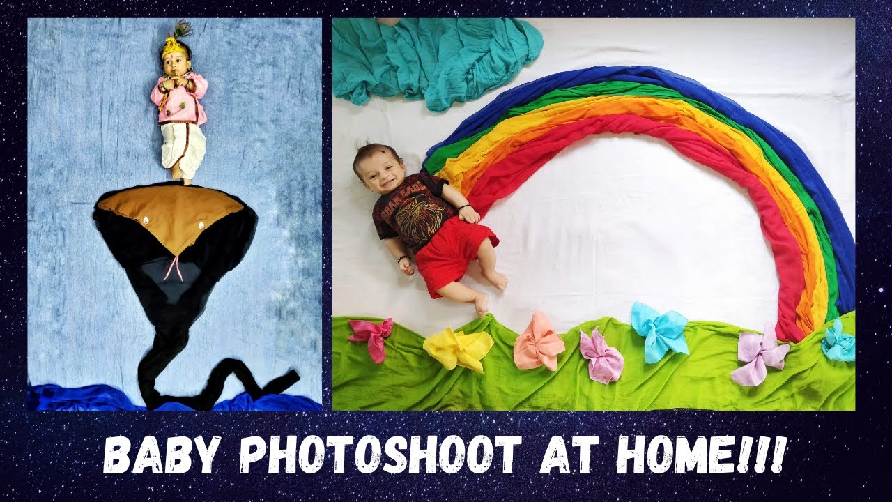 Baby Photoshoot at Home Ideas | Easy baby photoshoot in 2020 | Creative baby shoot ideas of 2020