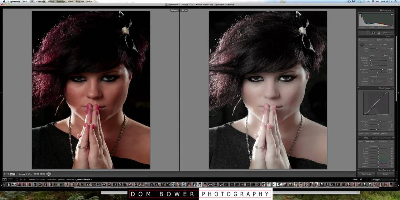Portrait Photo Editing Adobe lightroom