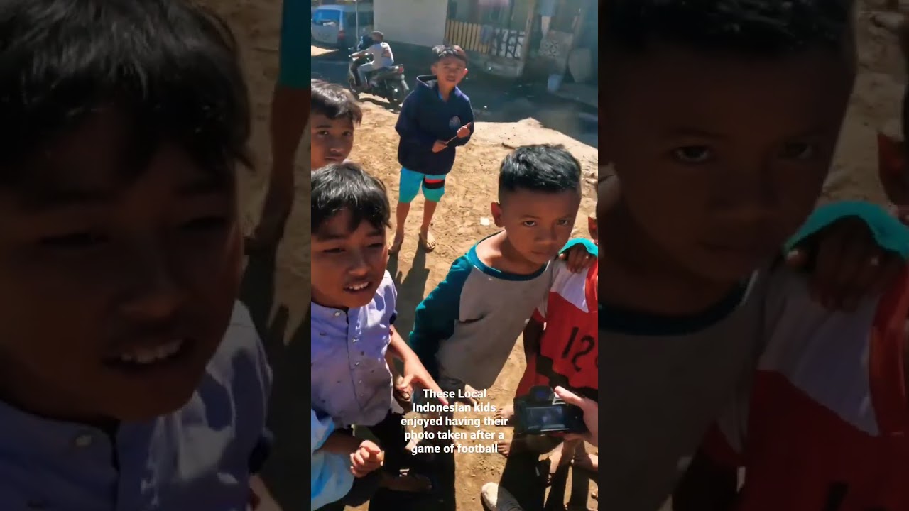 Street Photography with Indonesian Kids playing football!