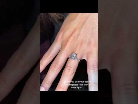 Talk about bestie goals 😍 #engagement #engagementday #bestie