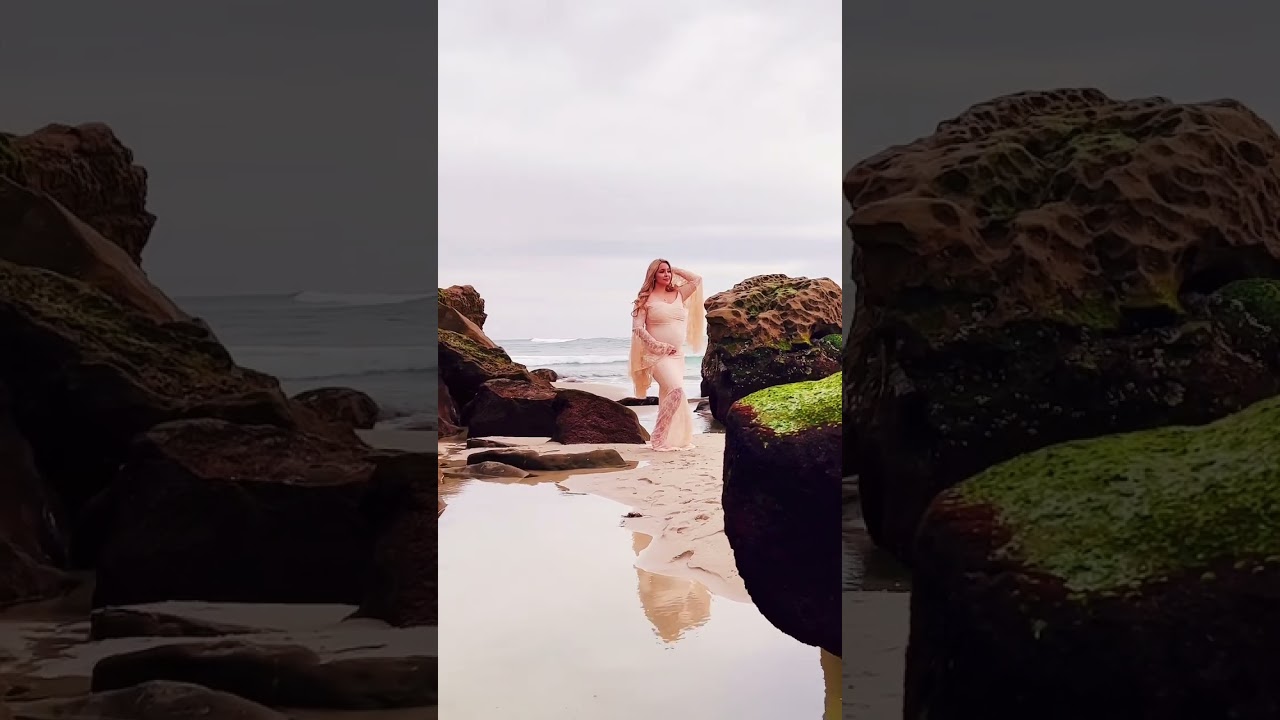 Behind The Scenes Maternity Beach Photo Session #shorts #pregnancy #photography #photooftheday