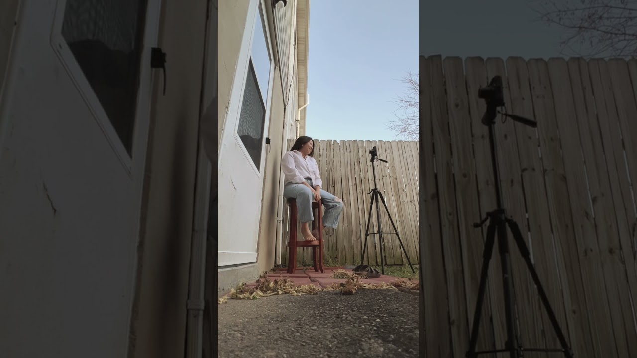 Behind the scenes ⎯ a sunset self-portrait photo shoot with the Sony ZV-1 on my parents’ backyard