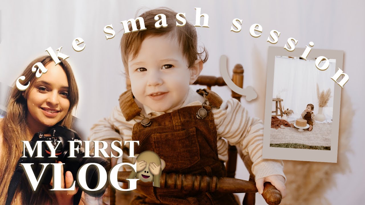 DIY  cake smash photography #photographybusiness #familyphotoshoot #photographervlog