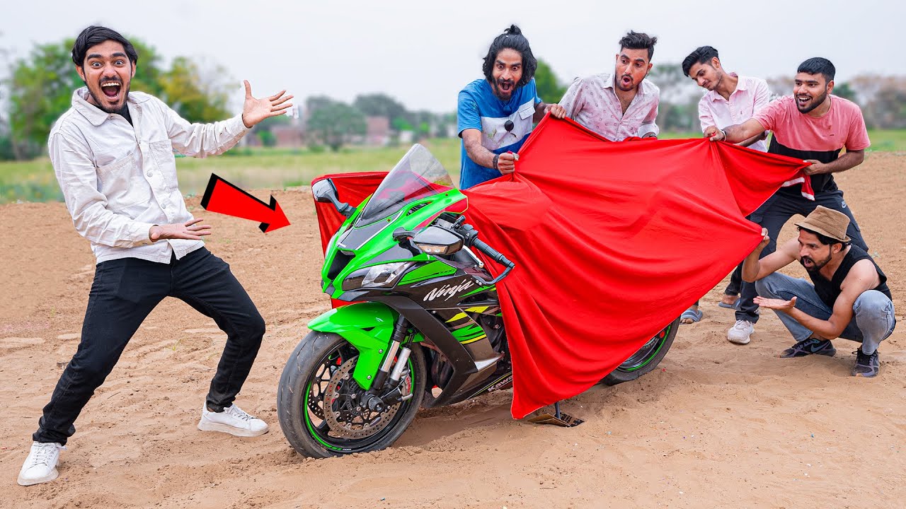 Gifting Super-Bike to My Team | 20 लाख की बाइक देखकर सारे पागल हो गए | Ninja ZX-10R Bike Surpise