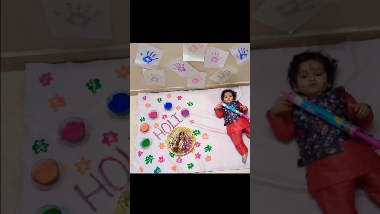 🎨Holi Baby Photoshoot ideas|Happy Holi🌈🥳 #shorts #babyphotoshoot #photography #viral