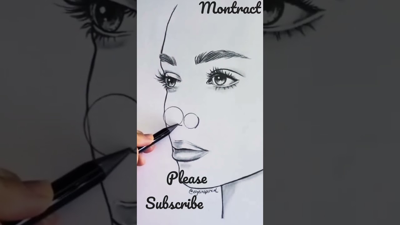 How to make nose #shorts #portrait #trending