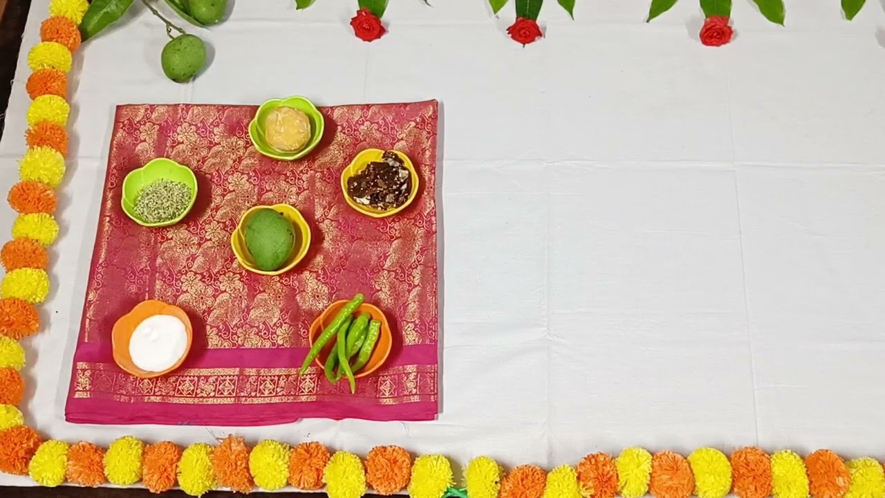 Latest ugadi theme baby photoshoot ll ఉగాది పండగ బేబీ ఫోటోషూట్ l ugadi baby photoshoot ideas at home
