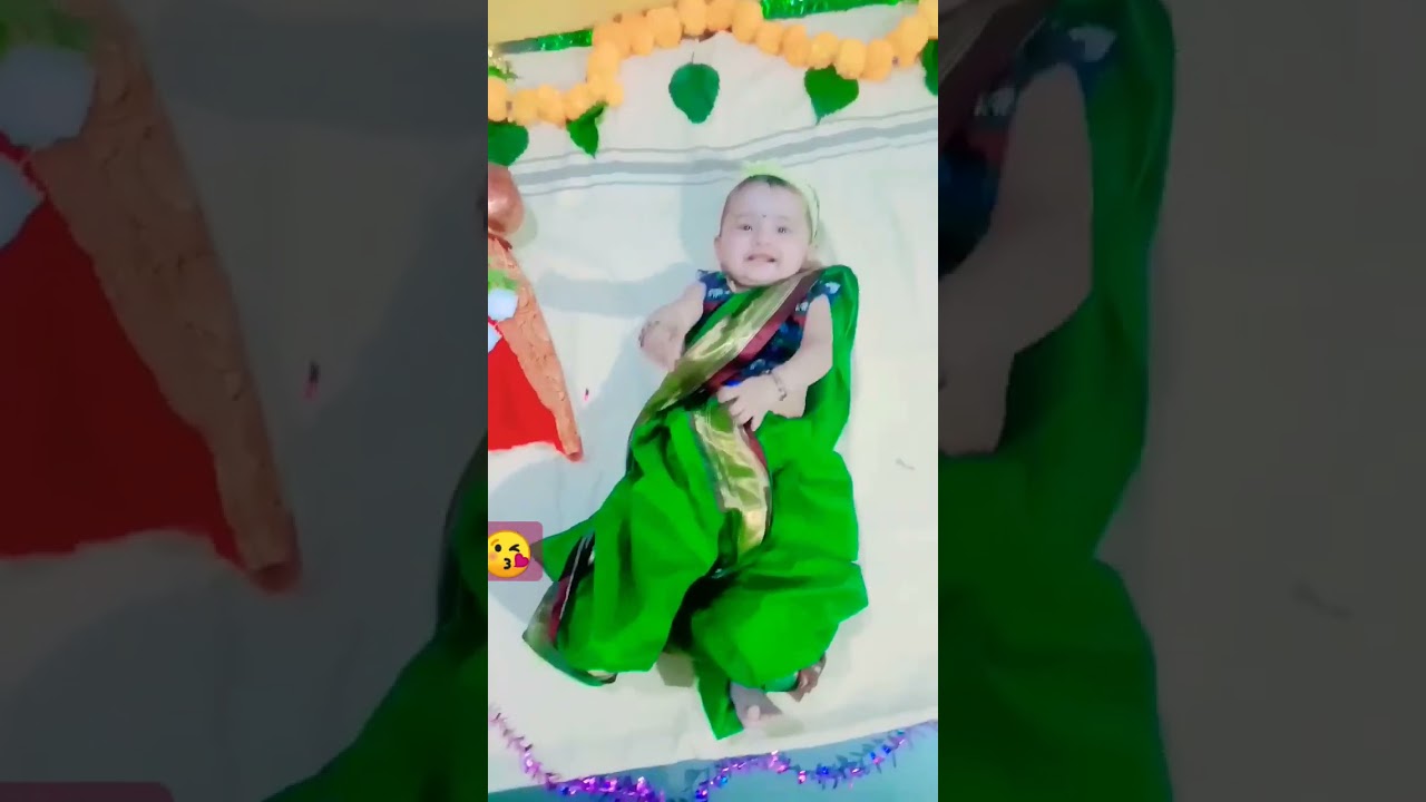 Ugadi theme baby photography| Latest Ugadi theme baby photoshoot#ugadi 2023Gudhipadawa#shorts