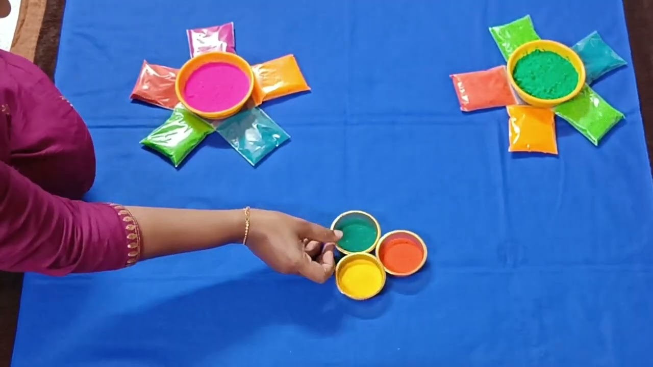 simple Holi theme baby photoshoot ll Holi theme photoshoot ll easy baby photoshoot ideas at home