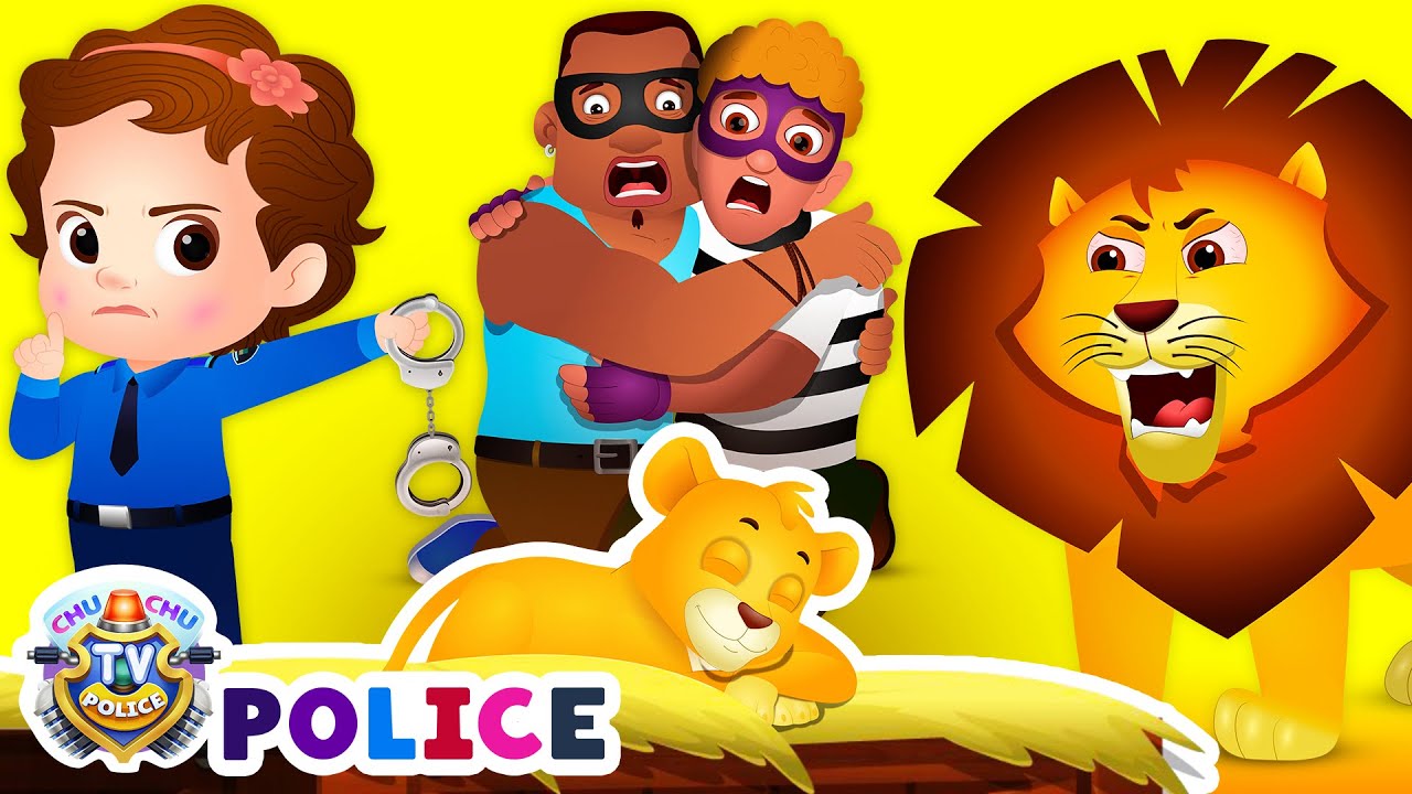 ChuChu TV Police Saving the Lion Cub – Masai Mara Episode – Fun Stories for Children