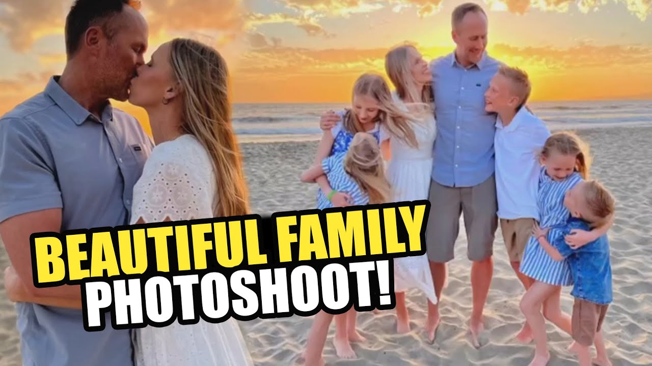 Family photoshoot on the beach in Mexico!