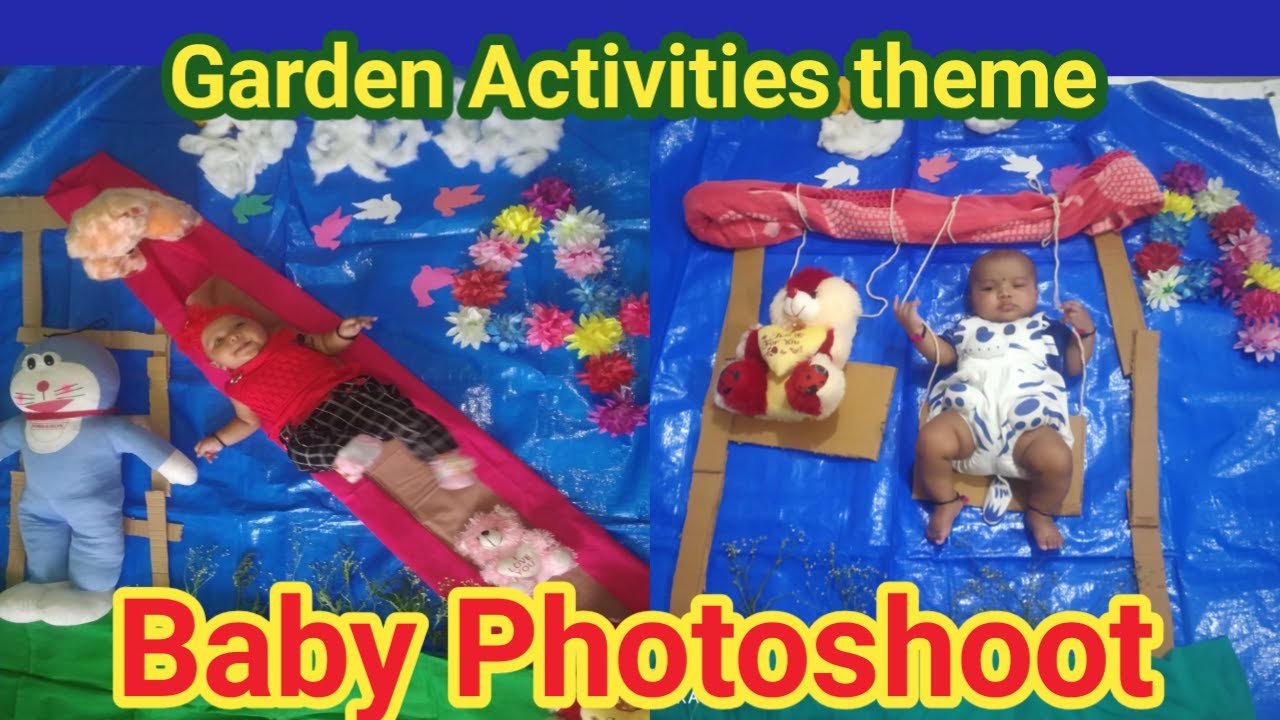 Garden Activity Photoshoot at Home.  घर पर बेबी का प्रोफेशनल जैसा फोटोशूट कैसे करें।