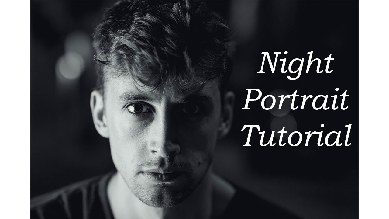 Night Portrait Photography Tutorial without Flash or Led