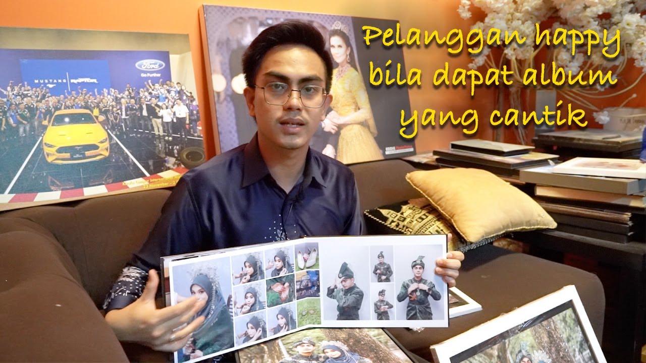 Pelanggan happy bila dapat album yang cantik
