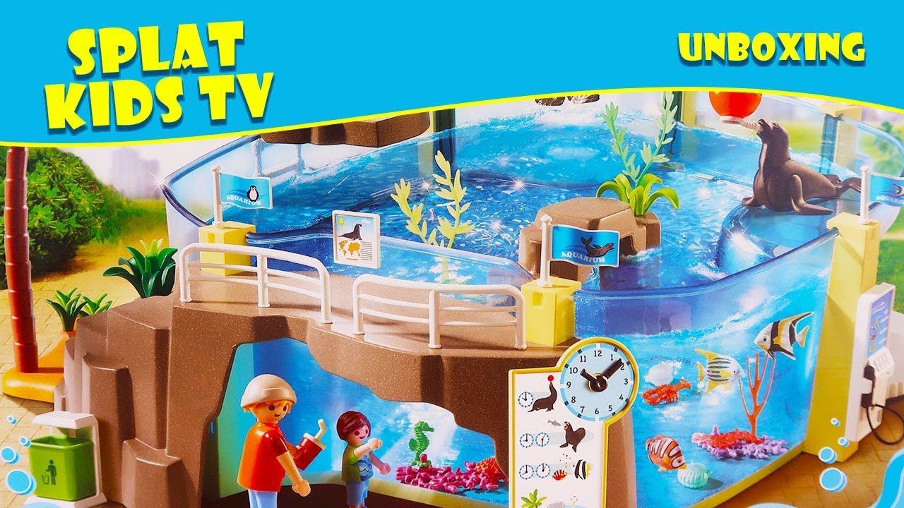 Playmobil Sea Aquarium Seal Feeding Fish Playset